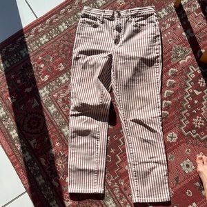 Madewell striped jeans